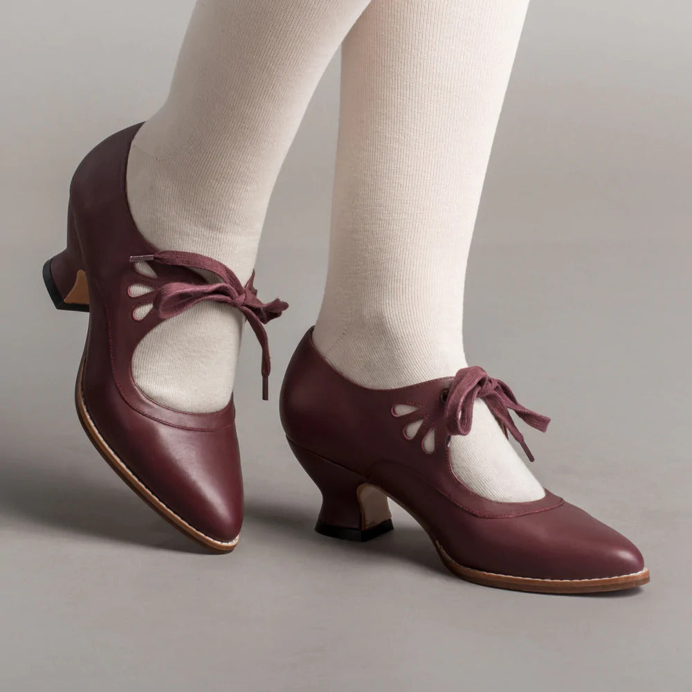 Womens Lace-up Hollow High Heels