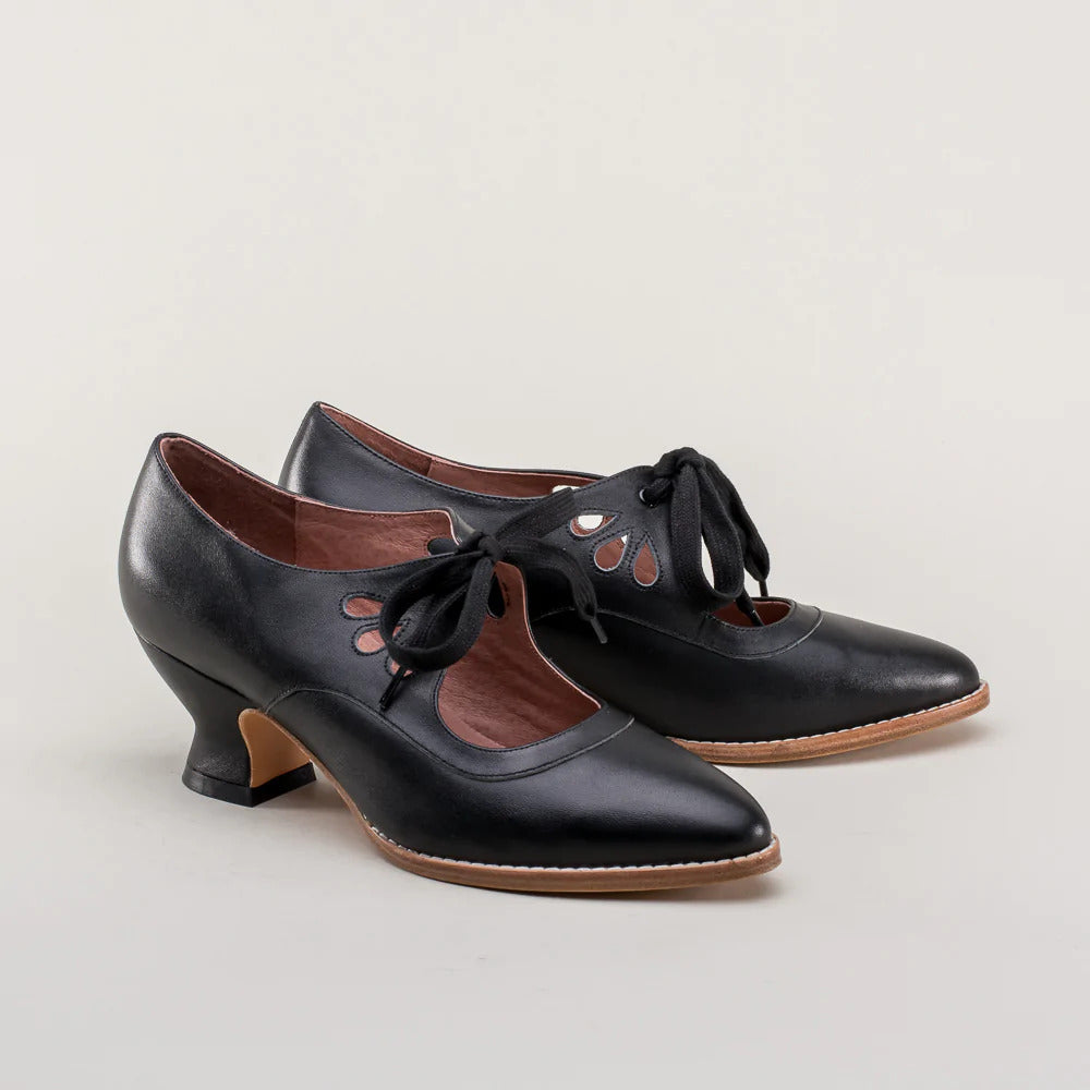 Womens Lace-up Hollow High Heels