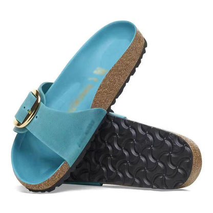 Womens Leather Flat Sandals