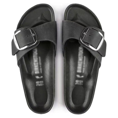 Womens Leather Flat Sandals