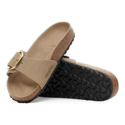 Womens Leather Flat Sandals