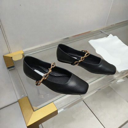 Womens Leather Flats