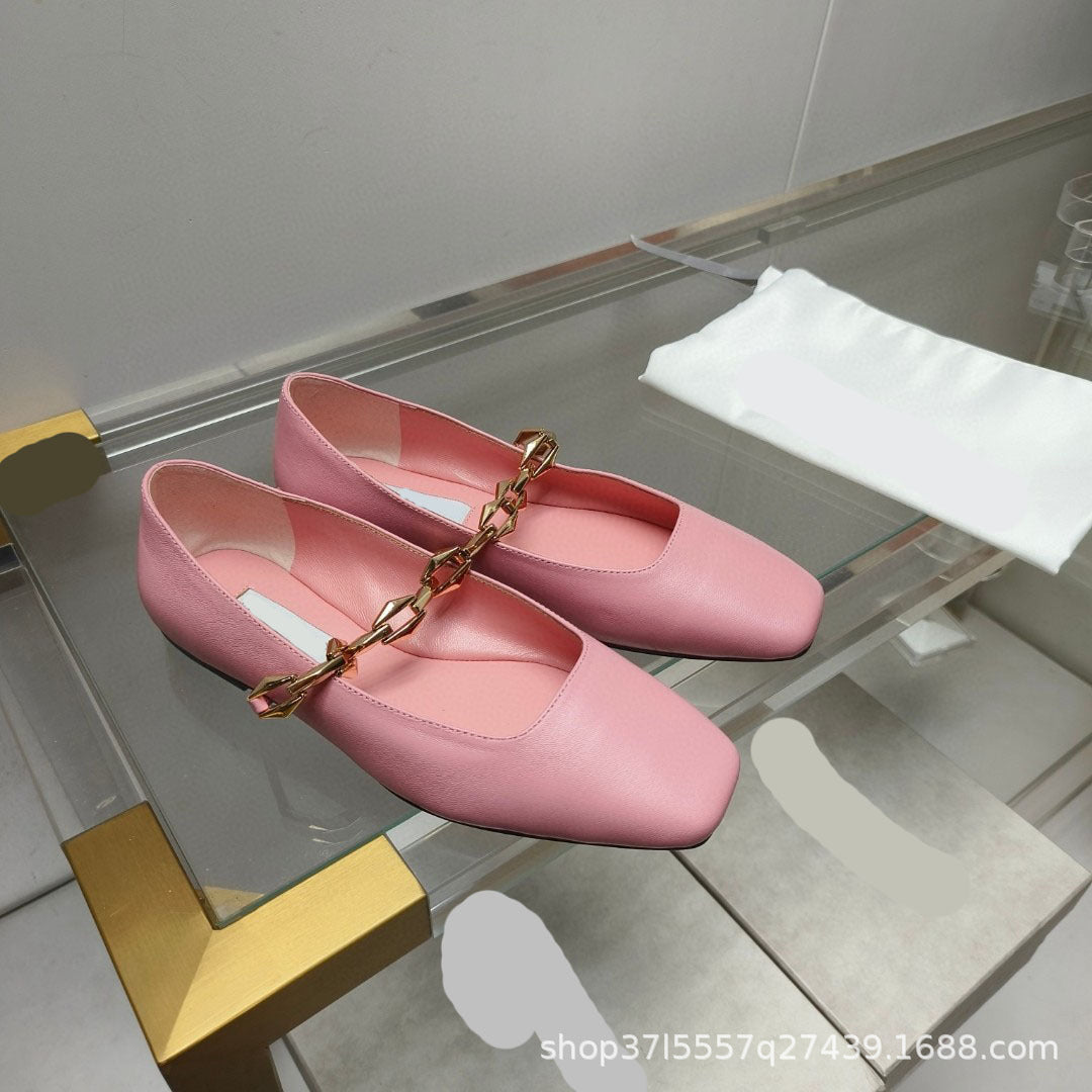 Womens Leather Flats