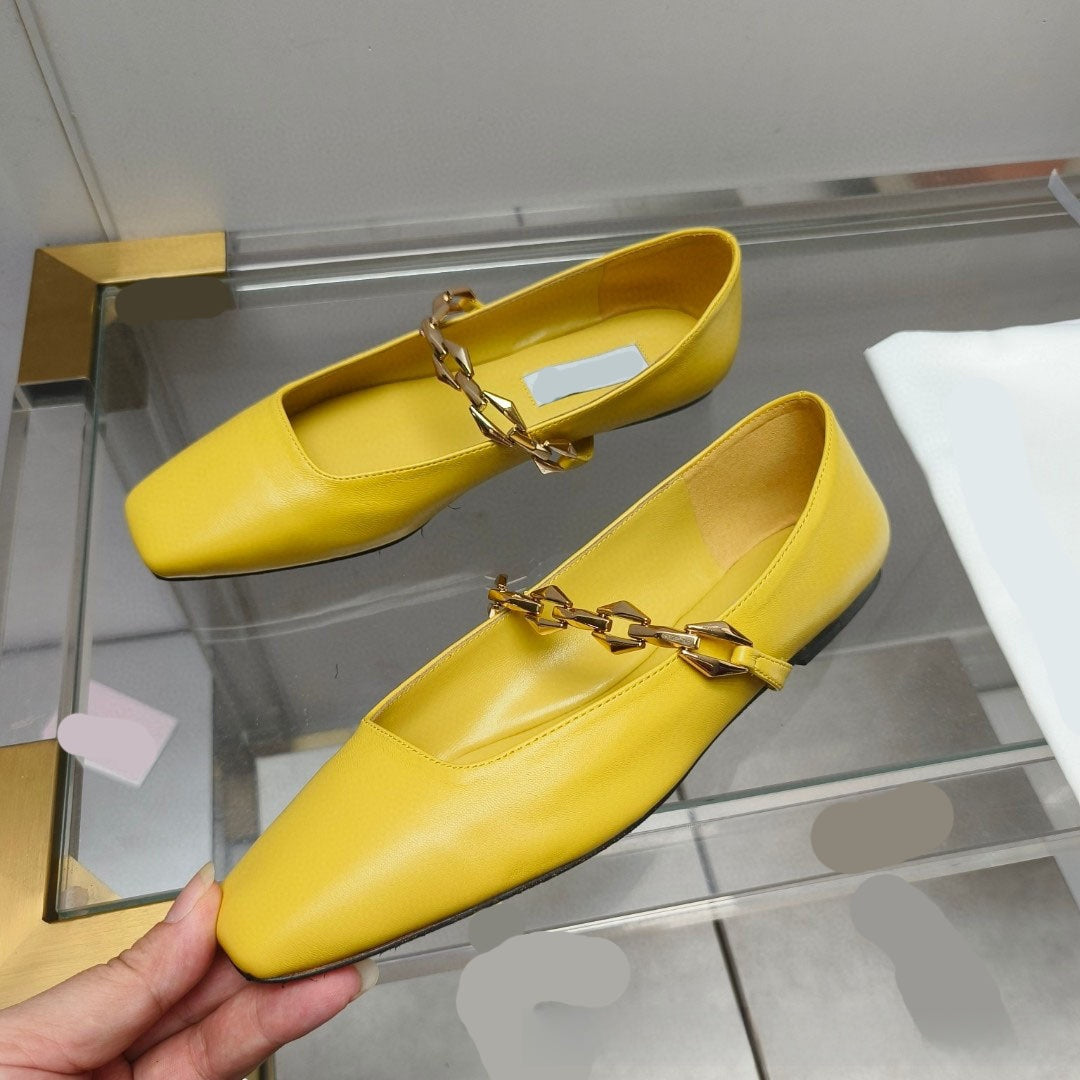 Womens Leather Flats