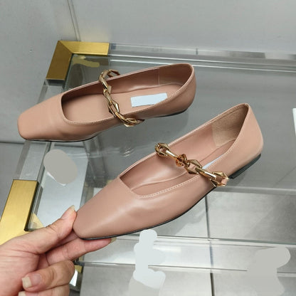 Womens Leather Flats