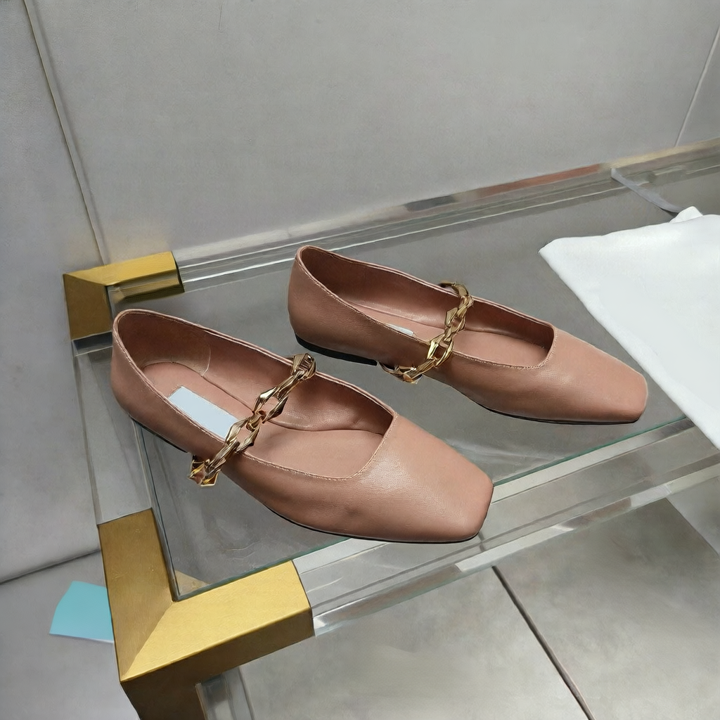 Womens Leather Flats