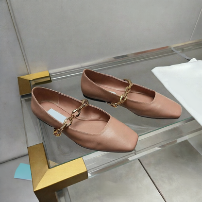 Womens Leather Flats