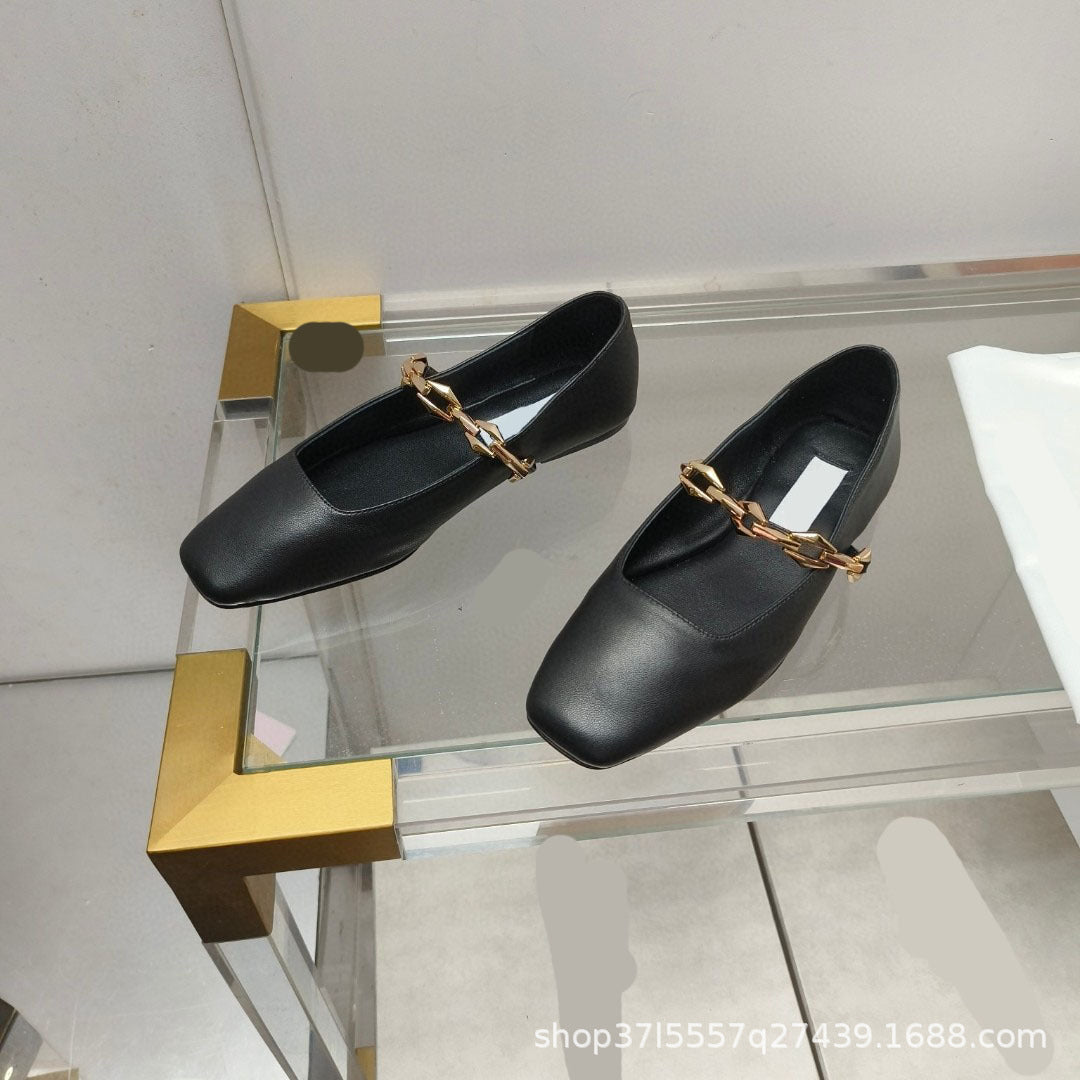 Womens Leather Flats