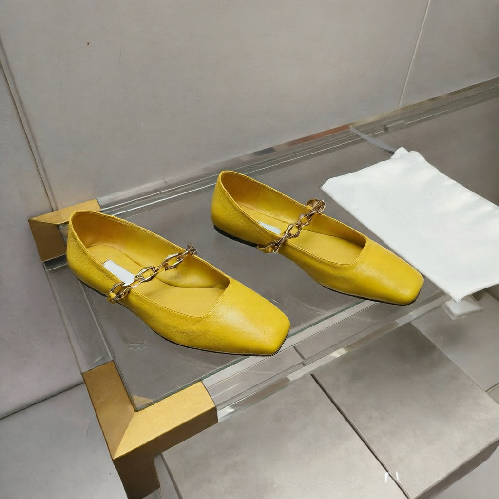 Womens Leather Flats