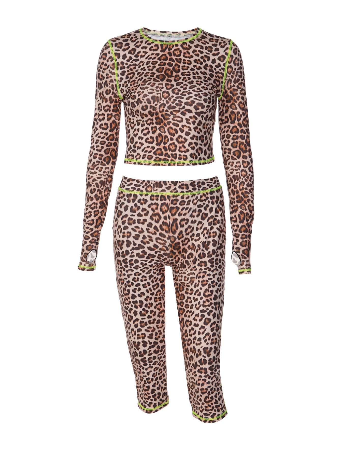 Womens Leopard Print Tracksuit