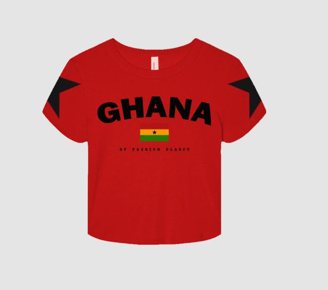 Womens Letter Print Cropped T-Shirt