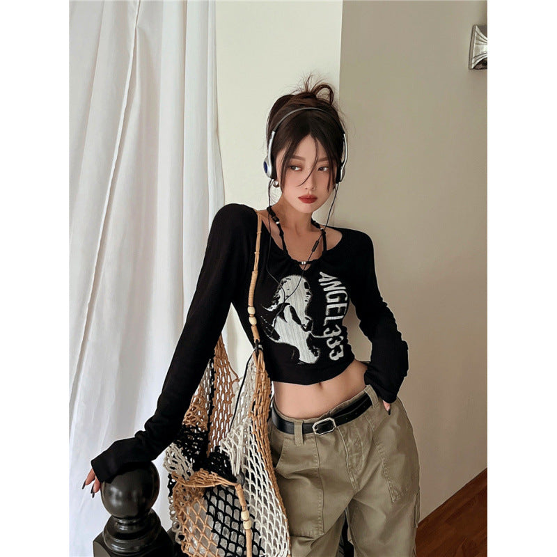 Womens Long Sleeve Dance Top