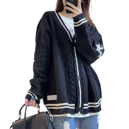 Womens Long Sleeve Knit Cardigan