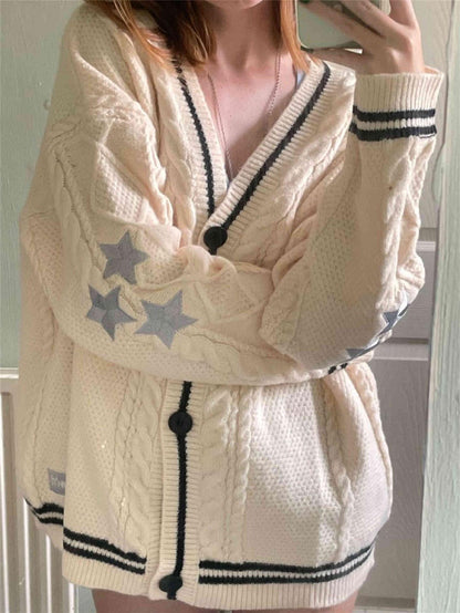 Womens Long Sleeve Knit Cardigan