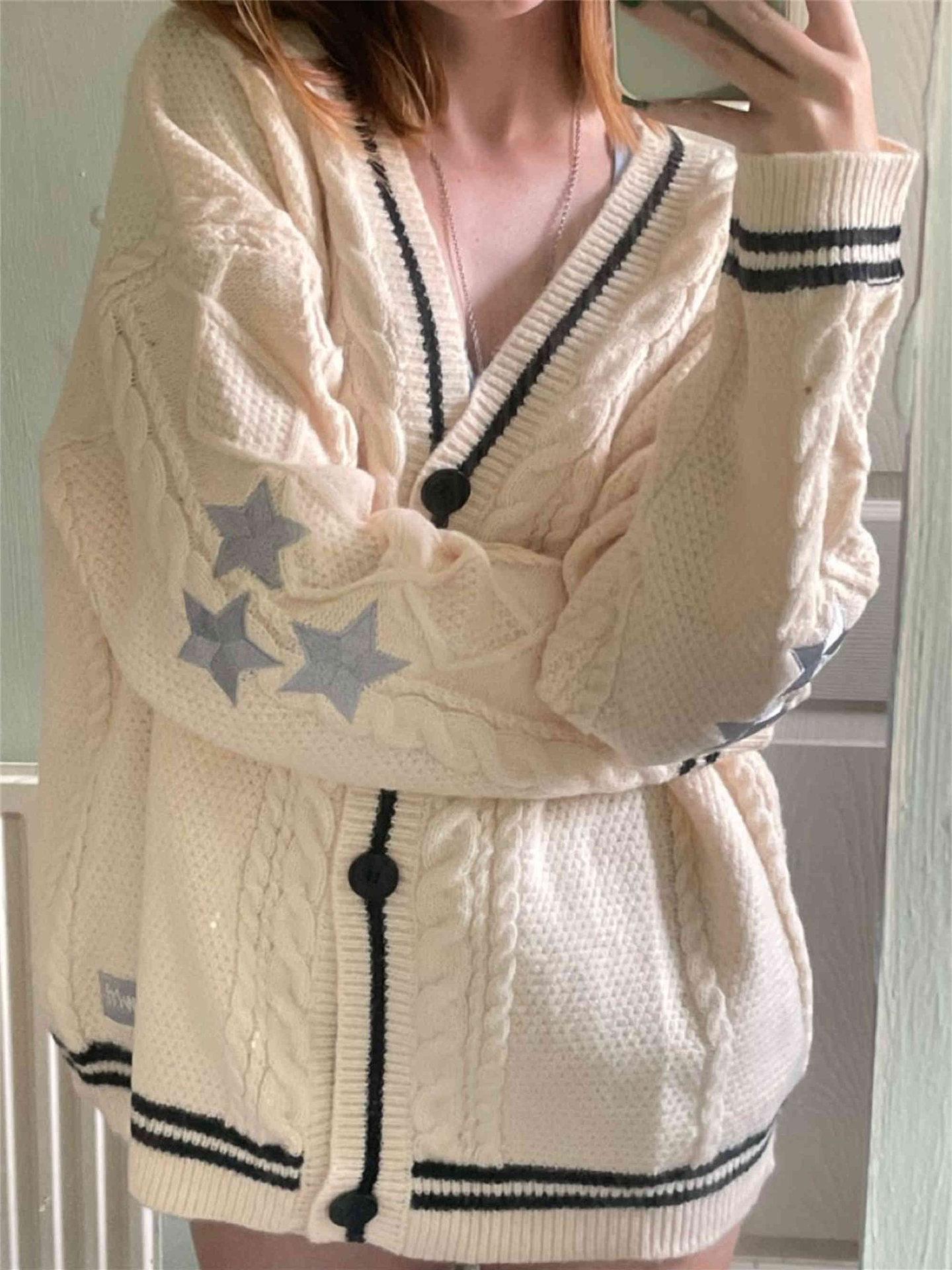Womens Long Sleeve Knit Cardigan