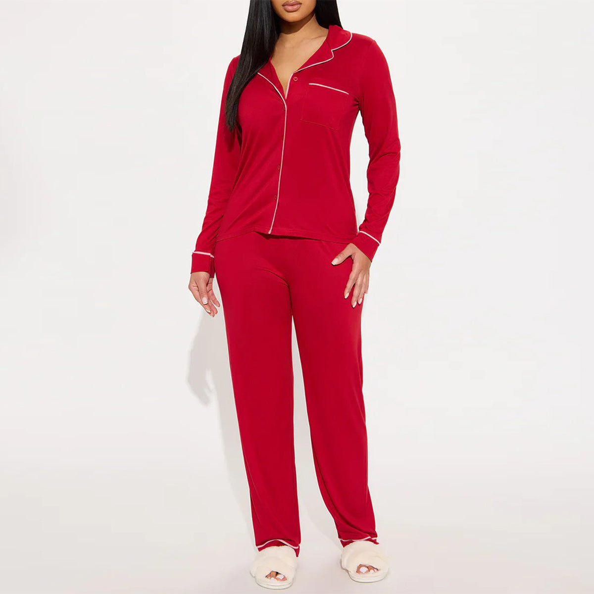 Womens Long Sleeve Pajama Set