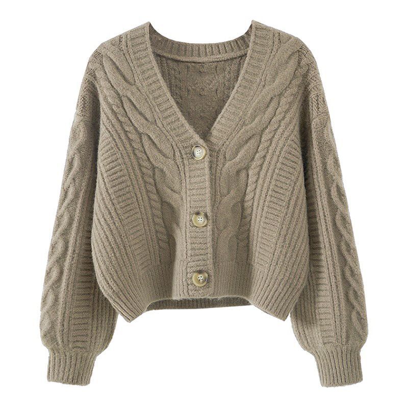 Womens Loose Fit Cardigan Sweater