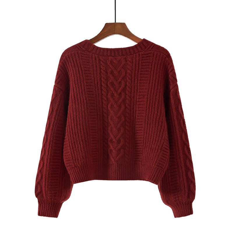 Womens Loose Fit Cardigan Sweater