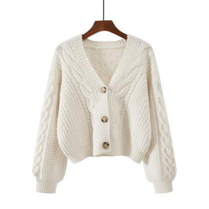 Womens Loose Fit Cardigan Sweater