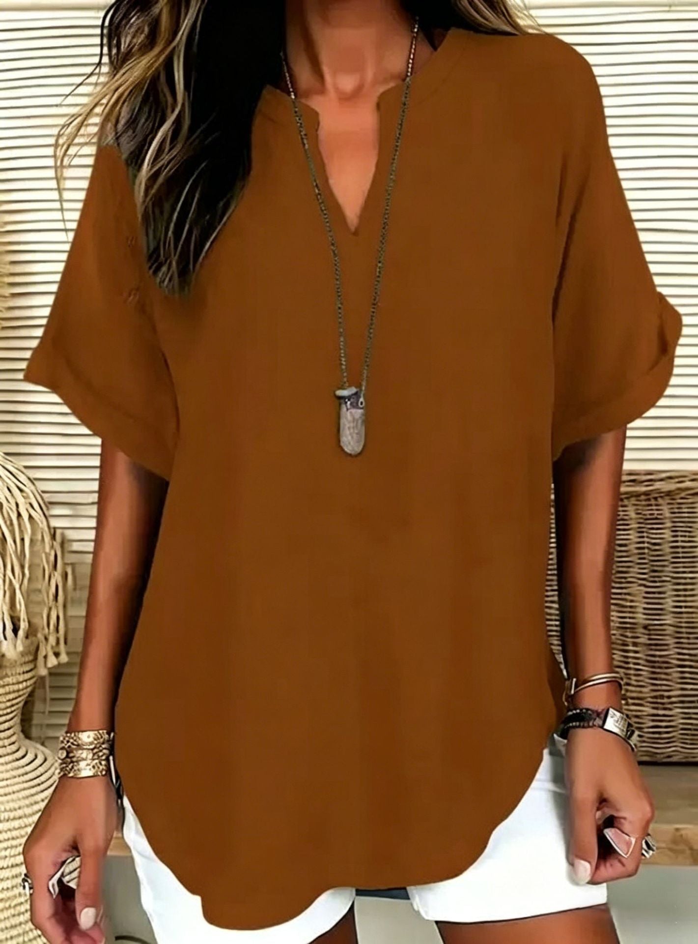 Womens Loose Fit Casual Shirt