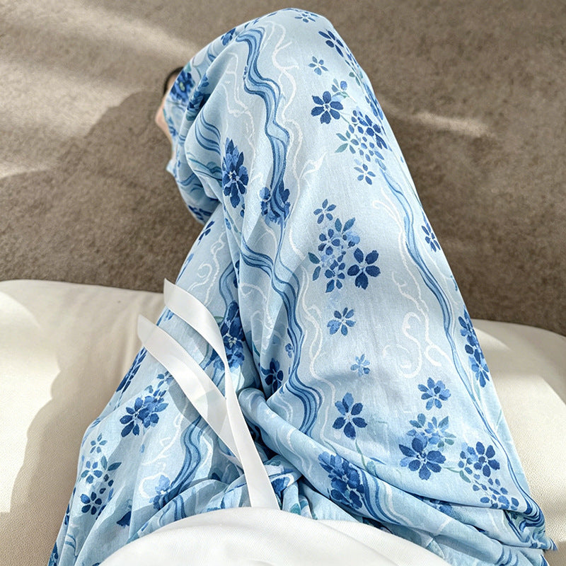 Womens Loose Fit Cotton Silk Pants