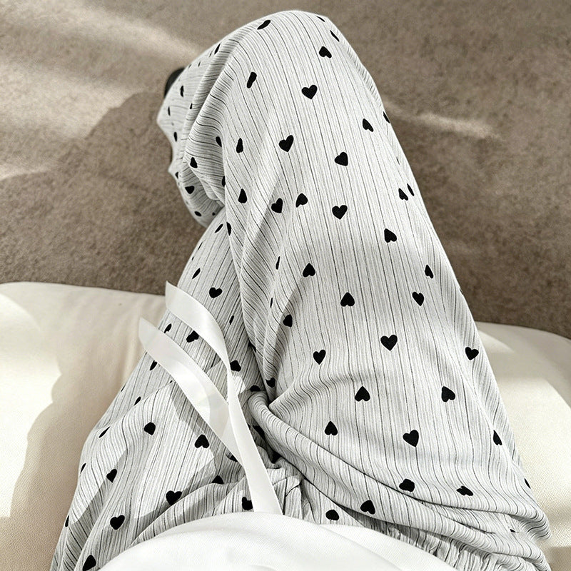 Womens Loose Fit Cotton Silk Pants