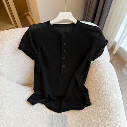 Womens Loose Fit Knit Shirt