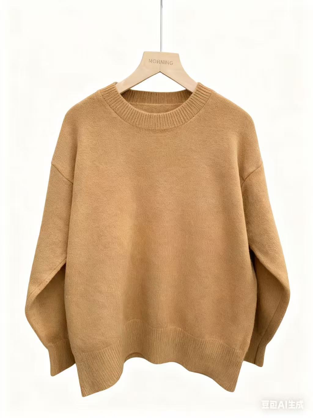 Womens Loose Fit Knitted Pullover Sweater