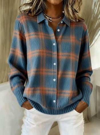 Womens Loose Fit Sweatshirt Cardigan