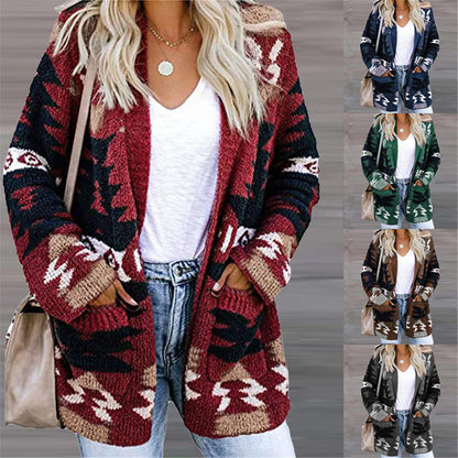 Womens Loose Knit Cardigan