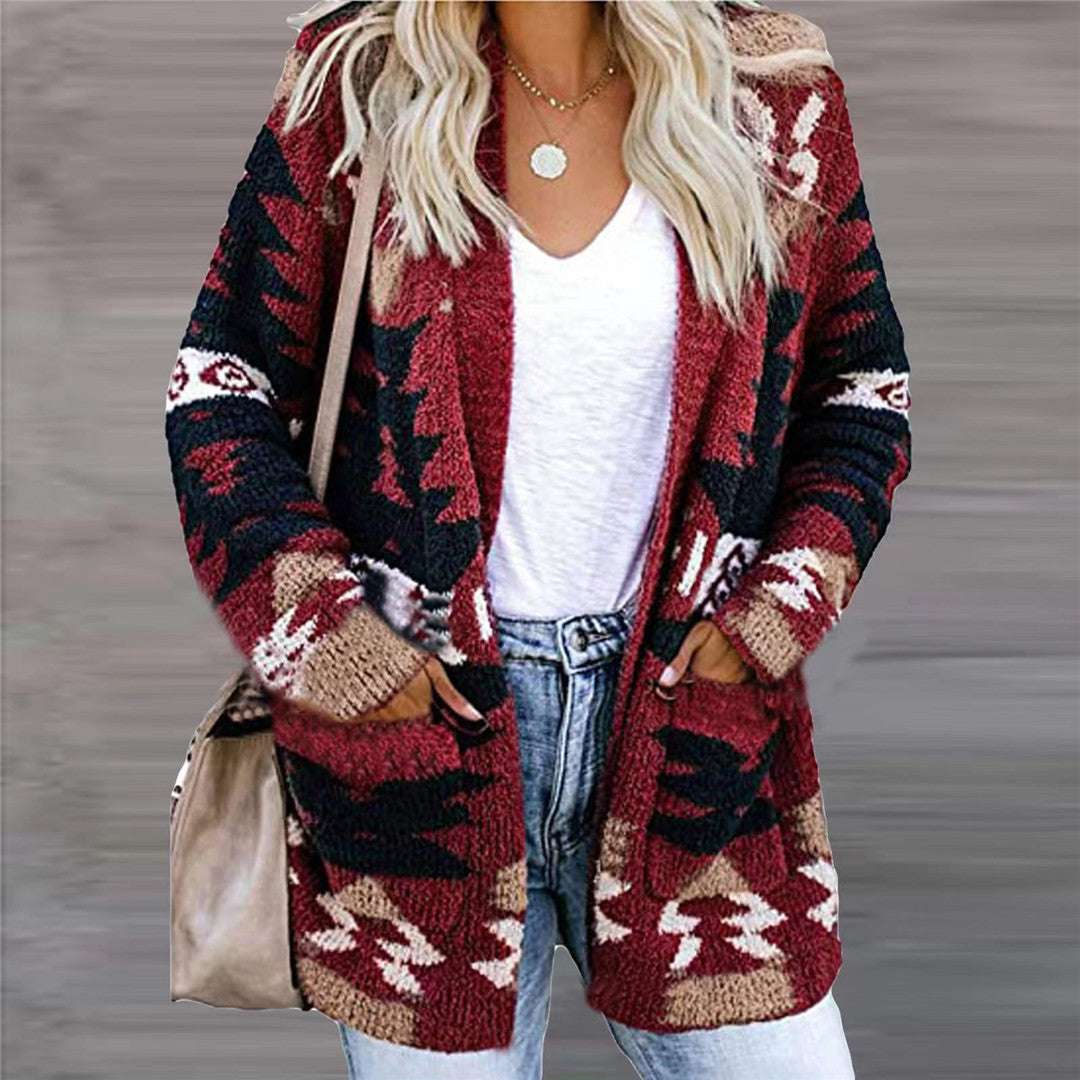 Womens Loose Knit Cardigan