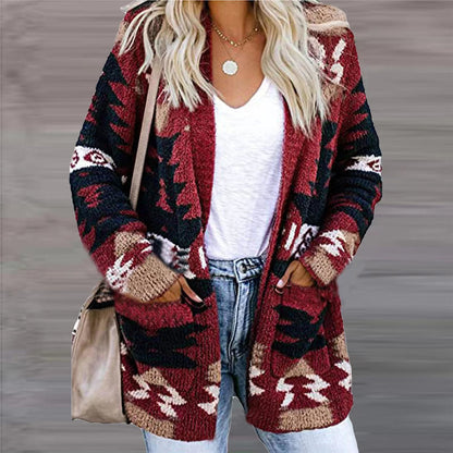 Womens Loose Knit Cardigan