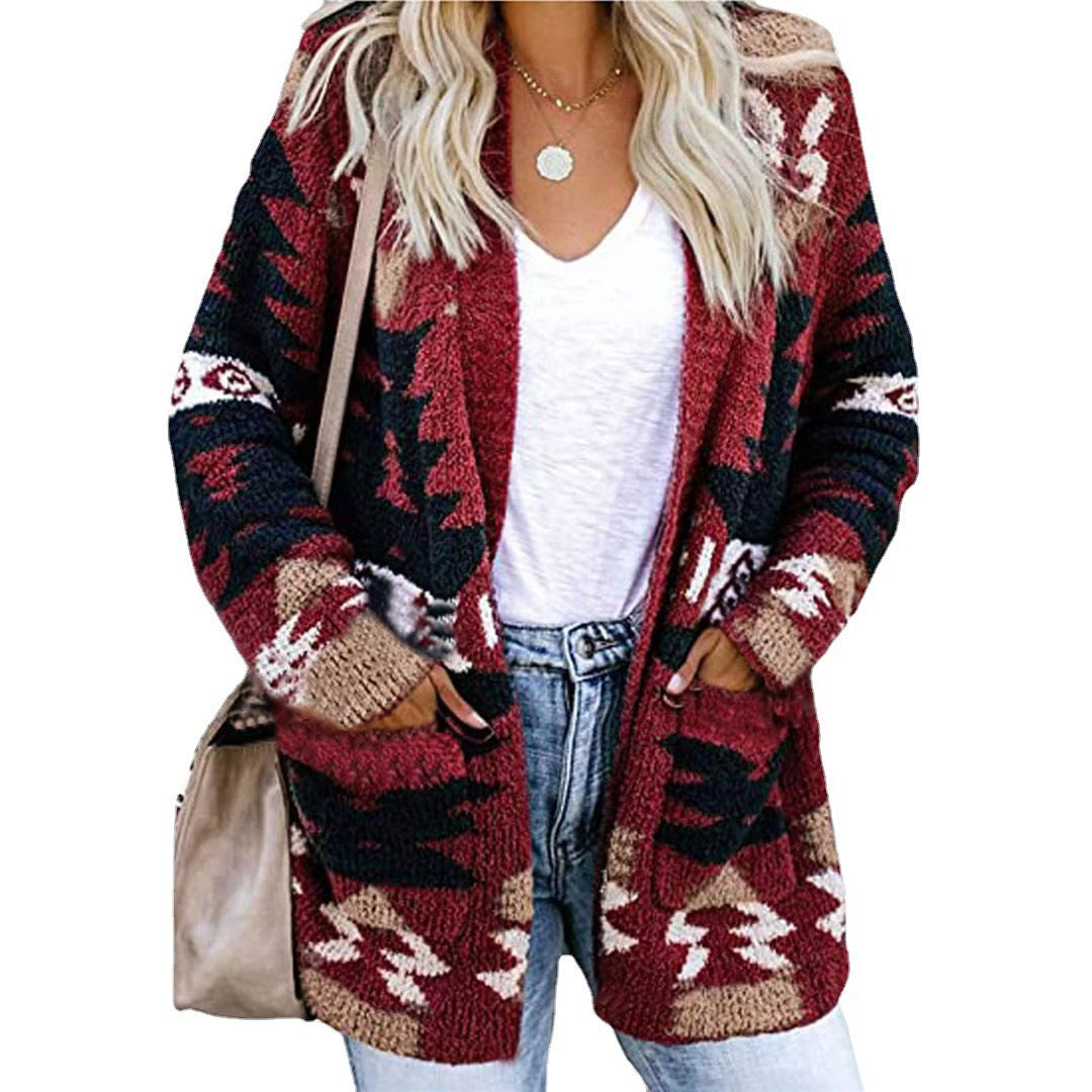 Womens Loose Knit Cardigan