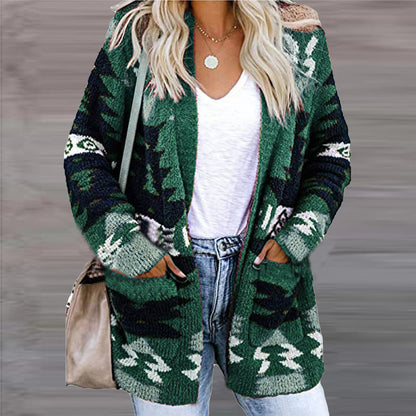 Womens Loose Knit Cardigan