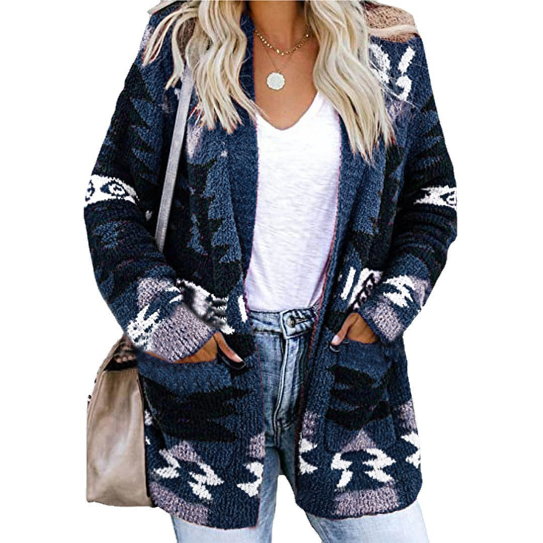 Womens Loose Knit Cardigan