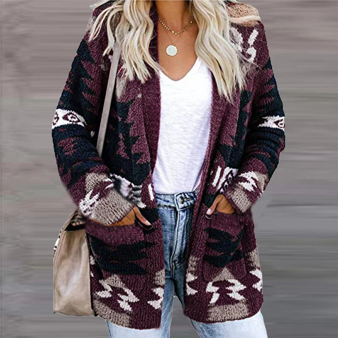 Womens Loose Knit Cardigan