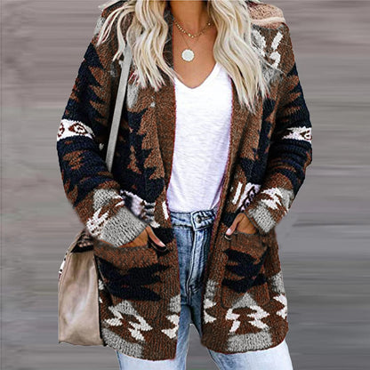 Womens Loose Knit Cardigan