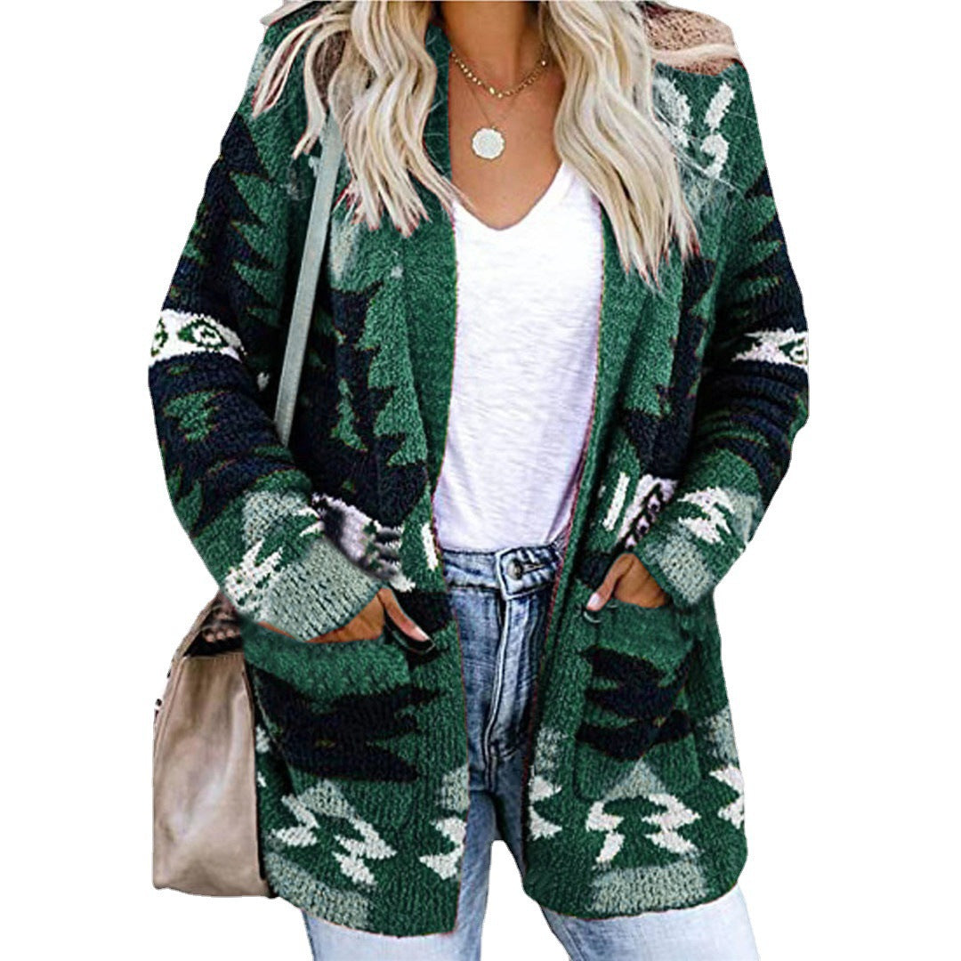 Womens Loose Knit Cardigan