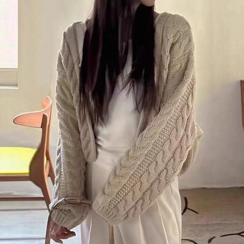 Womens Loose Knitted Cardigan
