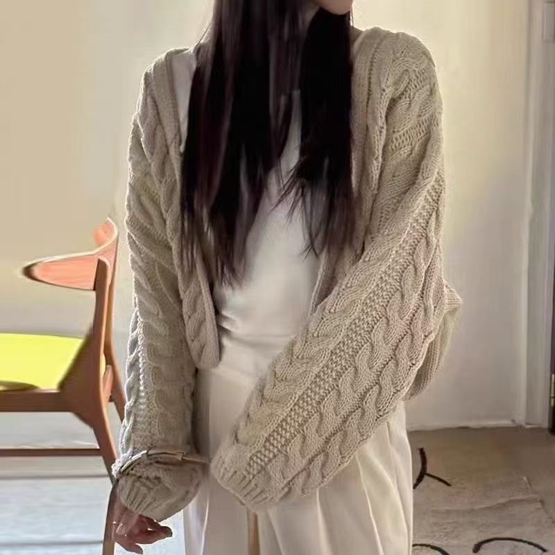 Womens Loose Knitted Cardigan