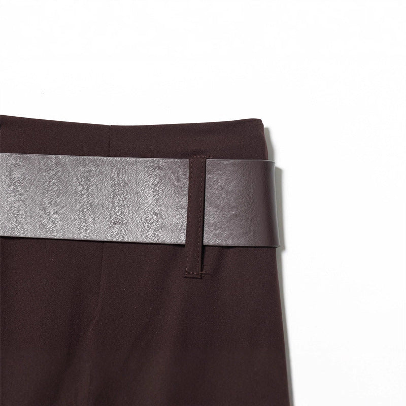 Womens Loose Wide-Leg Trousers