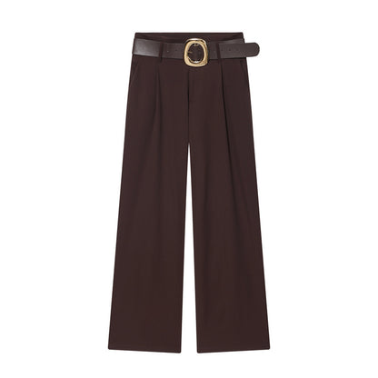 Womens Loose Wide-Leg Trousers