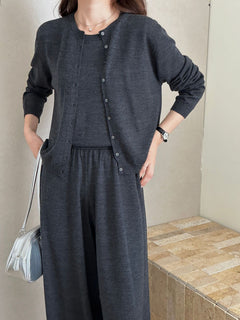 Light gray cardigan