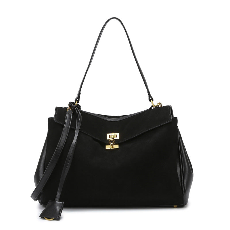 Womens Matte Leather Tote Bag