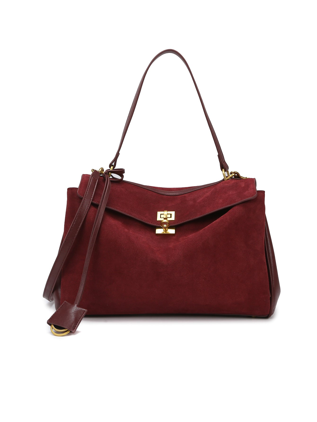 Womens Matte Leather Tote Bag