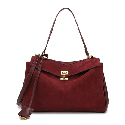 Womens Matte Leather Tote Bag