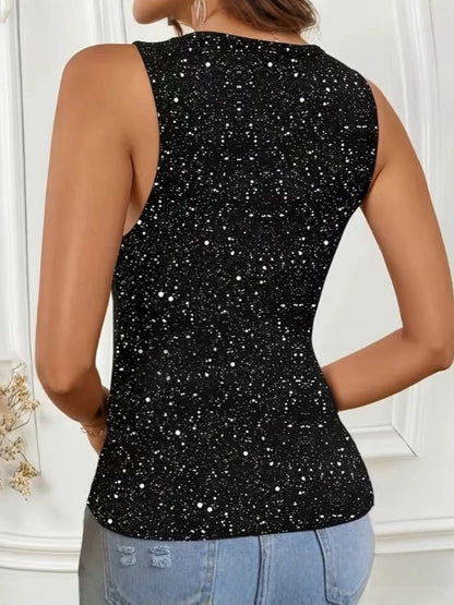 Womens Mesh Patchwork Tank Top