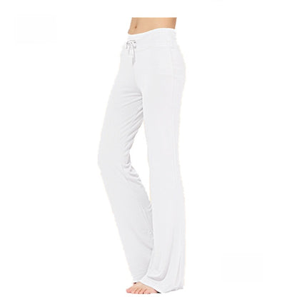 Womens Modal Yoga Pants Flared Leg Fitness Lounge Pants