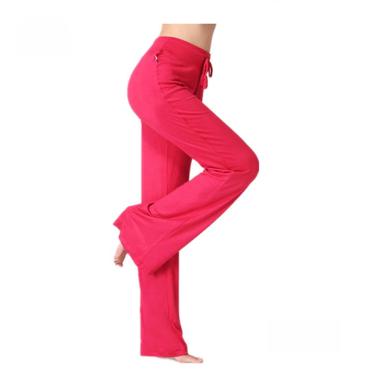 Womens Modal Yoga Pants Flared Leg Fitness Lounge Pants