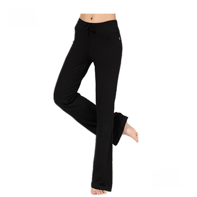 Womens Modal Yoga Pants Flared Leg Fitness Lounge Pants